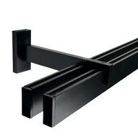 Suport perete dublu pentru cornisa Valencia Black 2