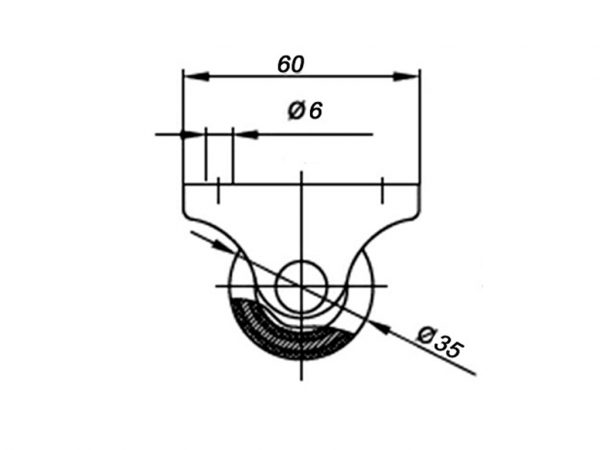 Rotila E123133503 R / H-32 / D-28 - imagine 3