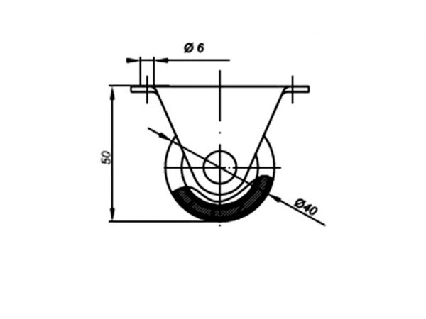 Rotila E123134003 R / H-50 / D-40 - imagine 3